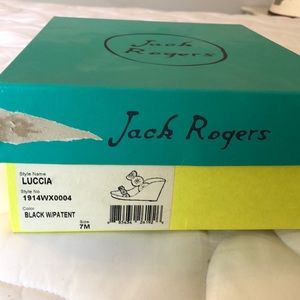 Jack Rogers Lucia style black leather Sandals